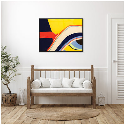 Sylvie Retro Bright Abstract True Color 1 Framed Canvas by Grant Mahr