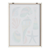 Blake Modern Colorful Seashells Framed Printed Glass by kateandlaurel - product image 4 for Resin Society