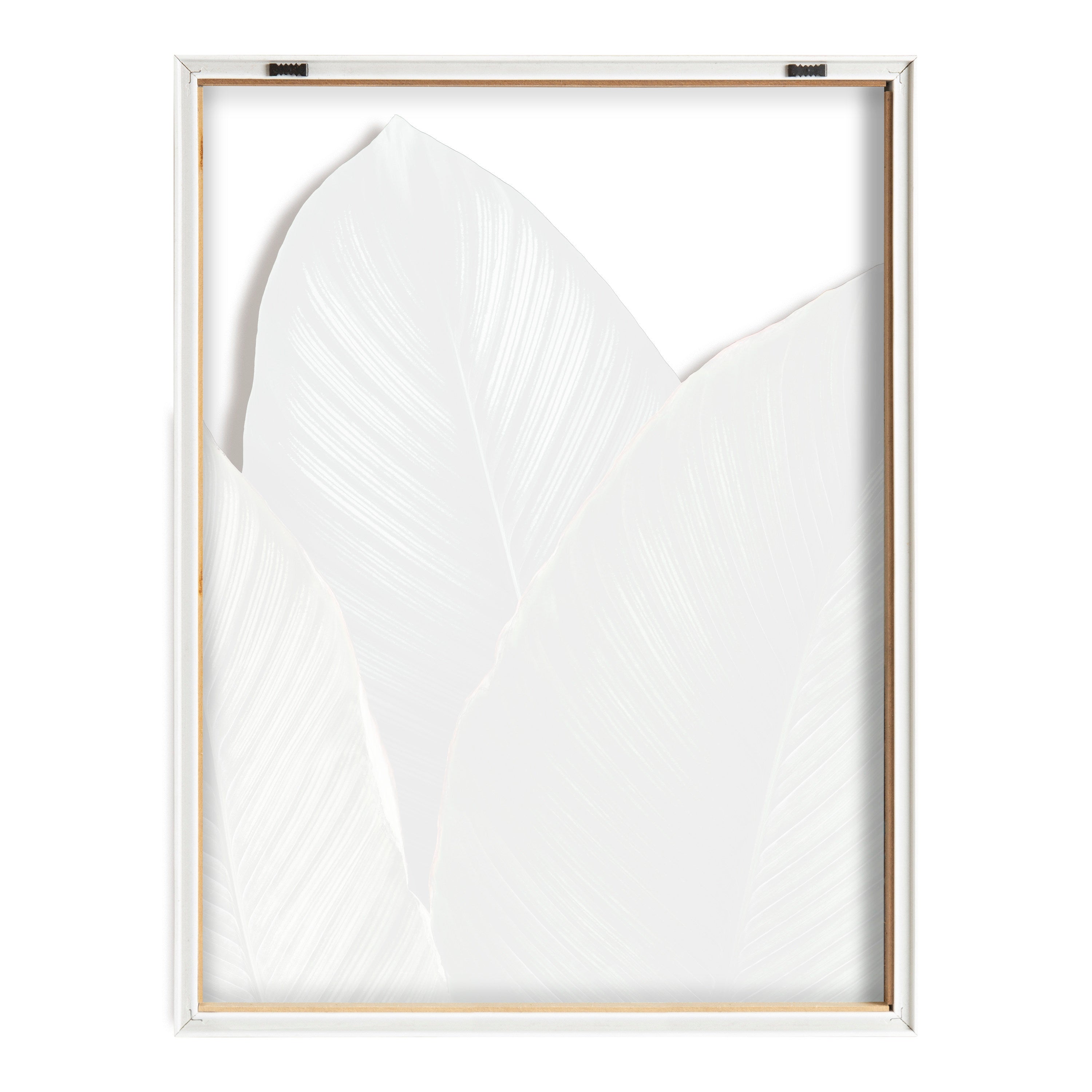 Blake Tropical Palm Leaves Framed Printed Glass by kateandlaurel - product image 4 for Resin Society