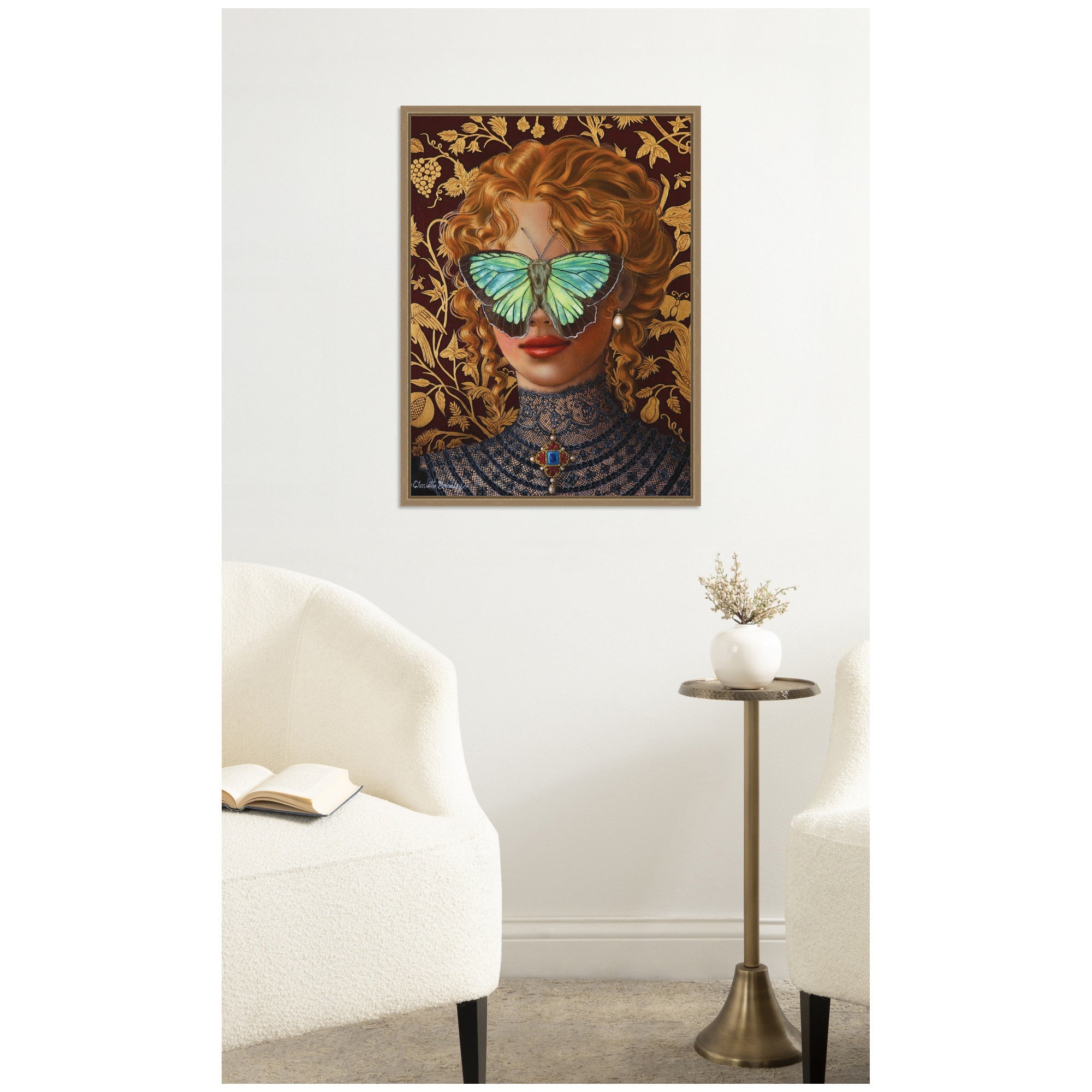 Cassandra by Charlotte Brindley Framed Canvas Wall Art Print
