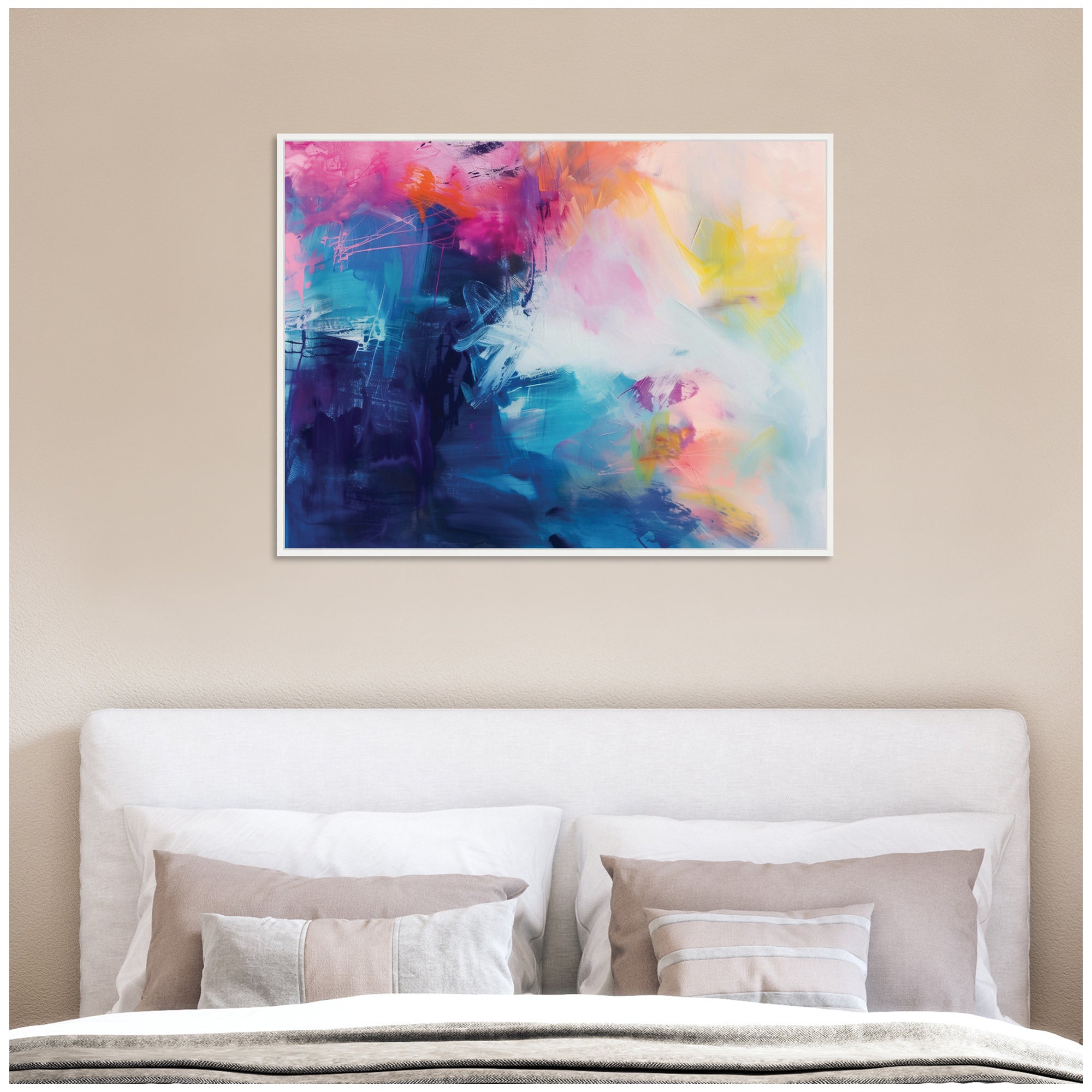 Sylvie Bright Abstract II Framed Canvas by Amy Lighthall