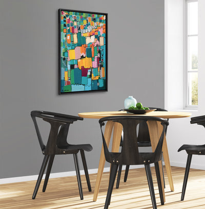 Sylvie Afternoon Delight Framed Canvas by Leah Nadeau by kateandlaurel - product image 5 for Resin Society