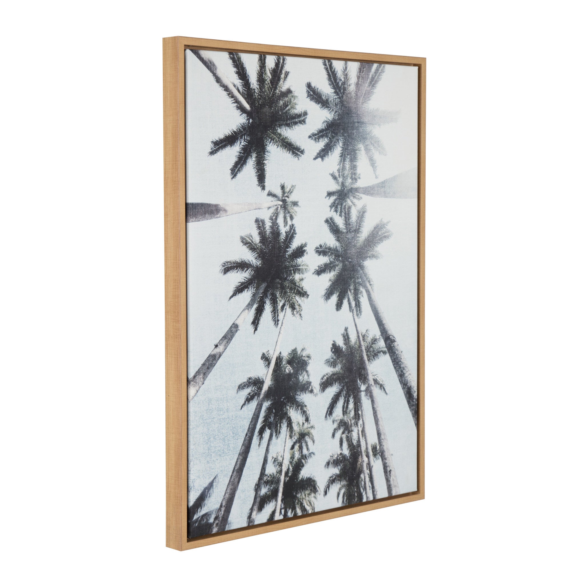 Sylvie Palm Tree Row Framed Canvas by Simon Te Tai by kateandlaurel - product image 2 for Resin Society