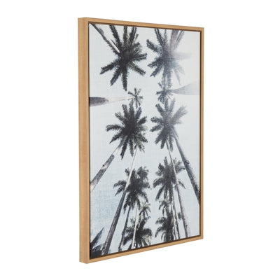 Sylvie Palm Tree Row Framed Canvas by Simon Te Tai by kateandlaurel - product image 2 for Resin Society