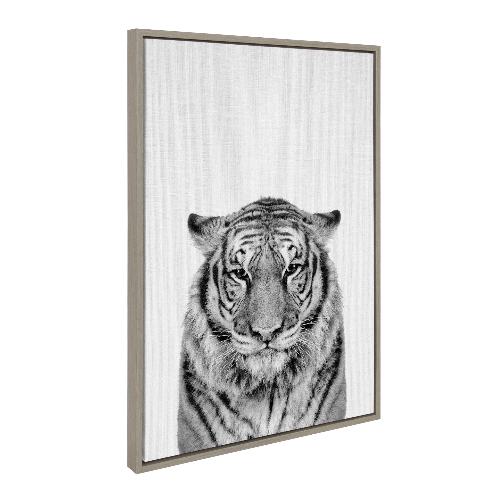 Sylvie Tiger Framed Canvas by Simon Te of Tai Prints by kateandlaurel - product image 2 for Resin Society
