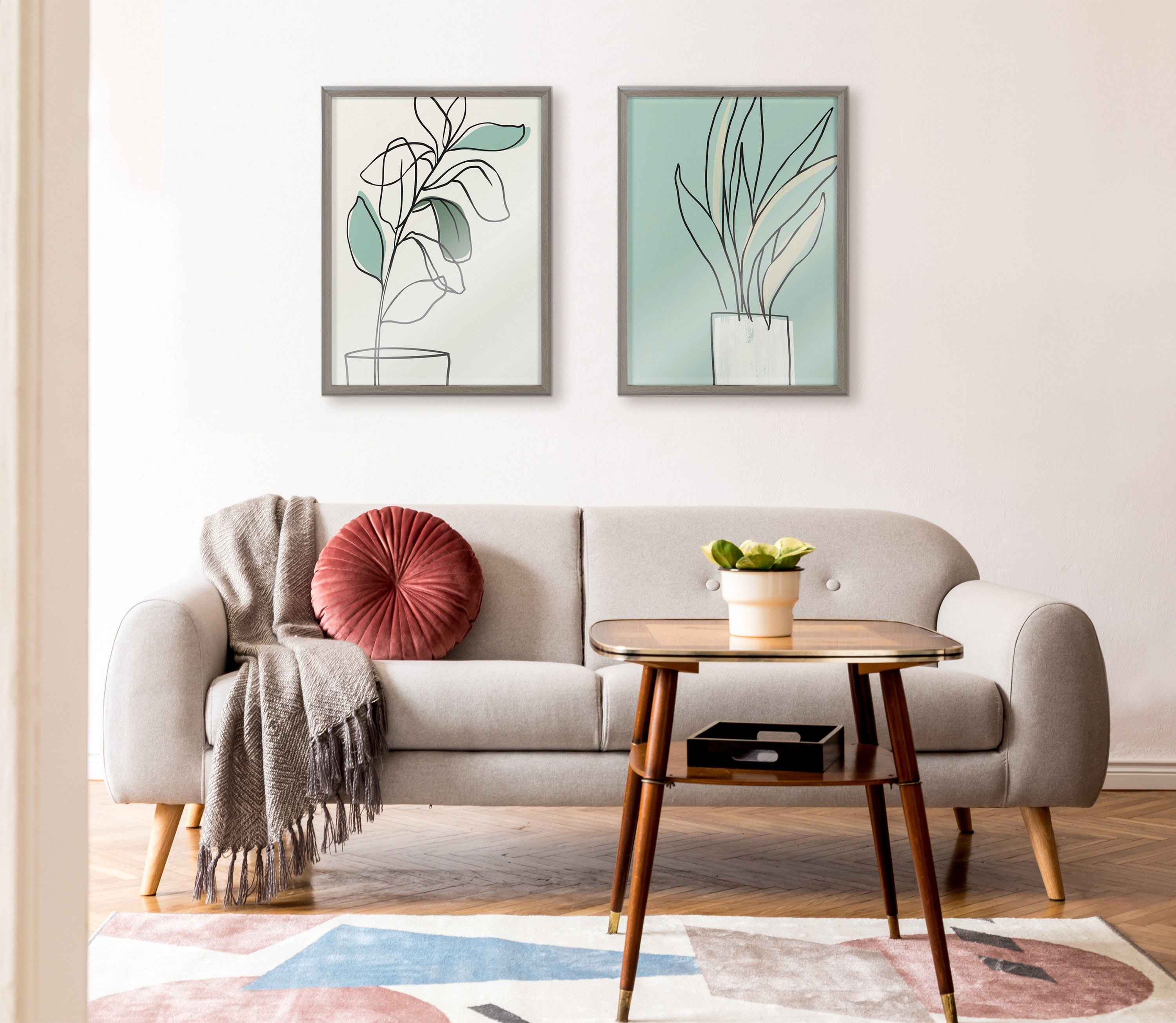 Blake Serene Growth Framed Printed Glass by Elizabeth Silver by kateandlaurel - product image 7 for Resin Society