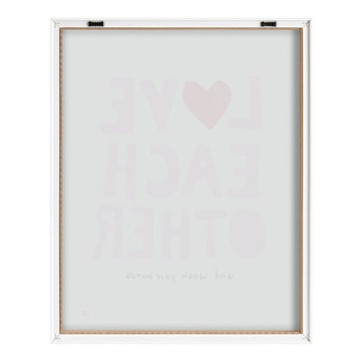 Blake Love Each Other Framed Printed Glass by Kelly Knaga by kateandlaurel - product image 4 for Resin Society