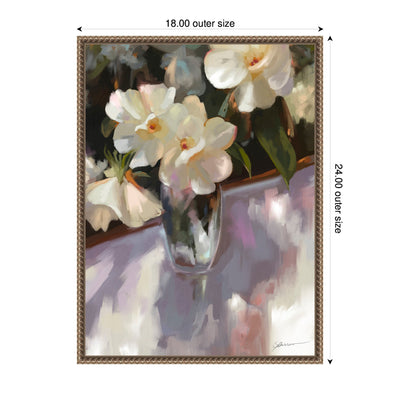 Sylvie Shadow Dance Framed Canvas by Mary Sparrow