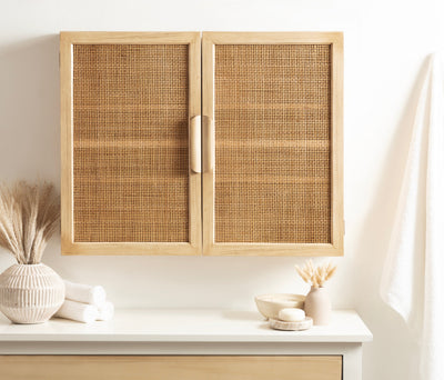 Ori Rattan Wall Cabinet by kateandlaurel - product image 20 for Resin Society
