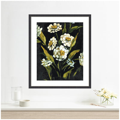 Framed Art Moody Floral 1 by Annie Quigley