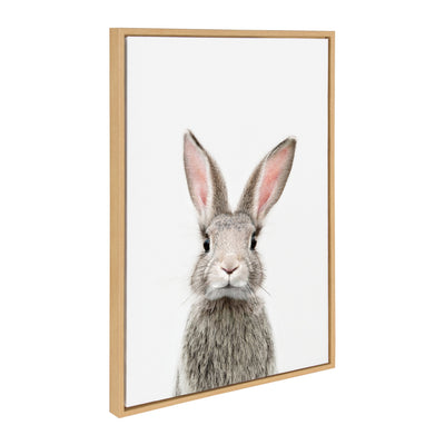 Sylvie Young Rabbit Framed Canvas by Amy Peterson Art Studio