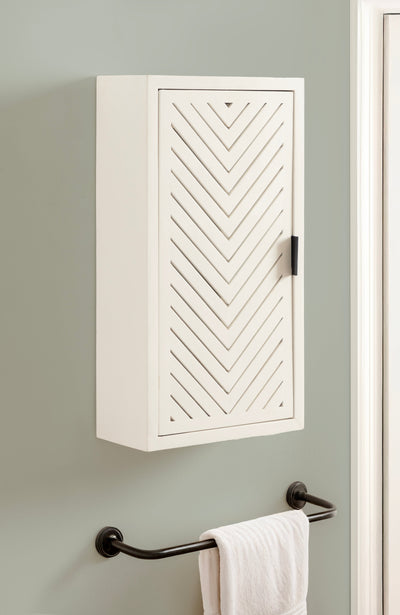 Mezzeta Tall Wood Bath Cabinet