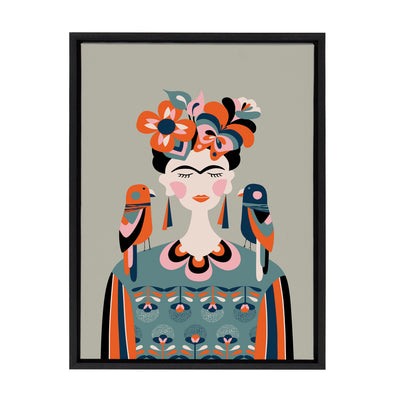 Sylvie MCM Frida Kahlo Framed Canvas by kateandlaurel - product image 9 for Resin Society