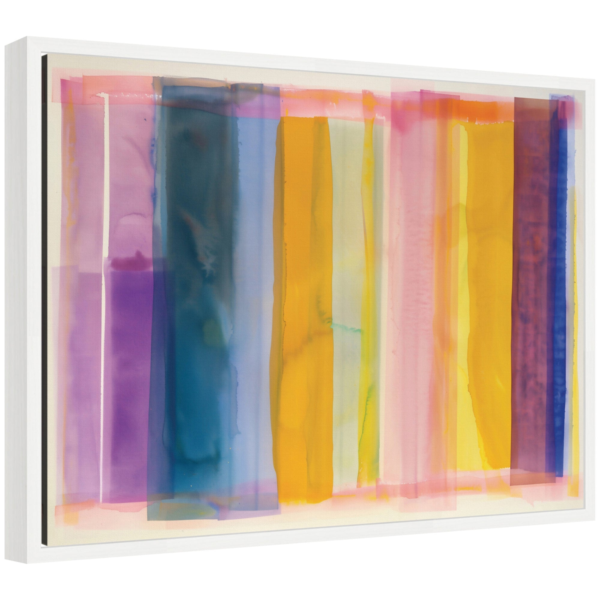 Sylvie Vibrant Lines I Framed Canvas by Amy Lighthall