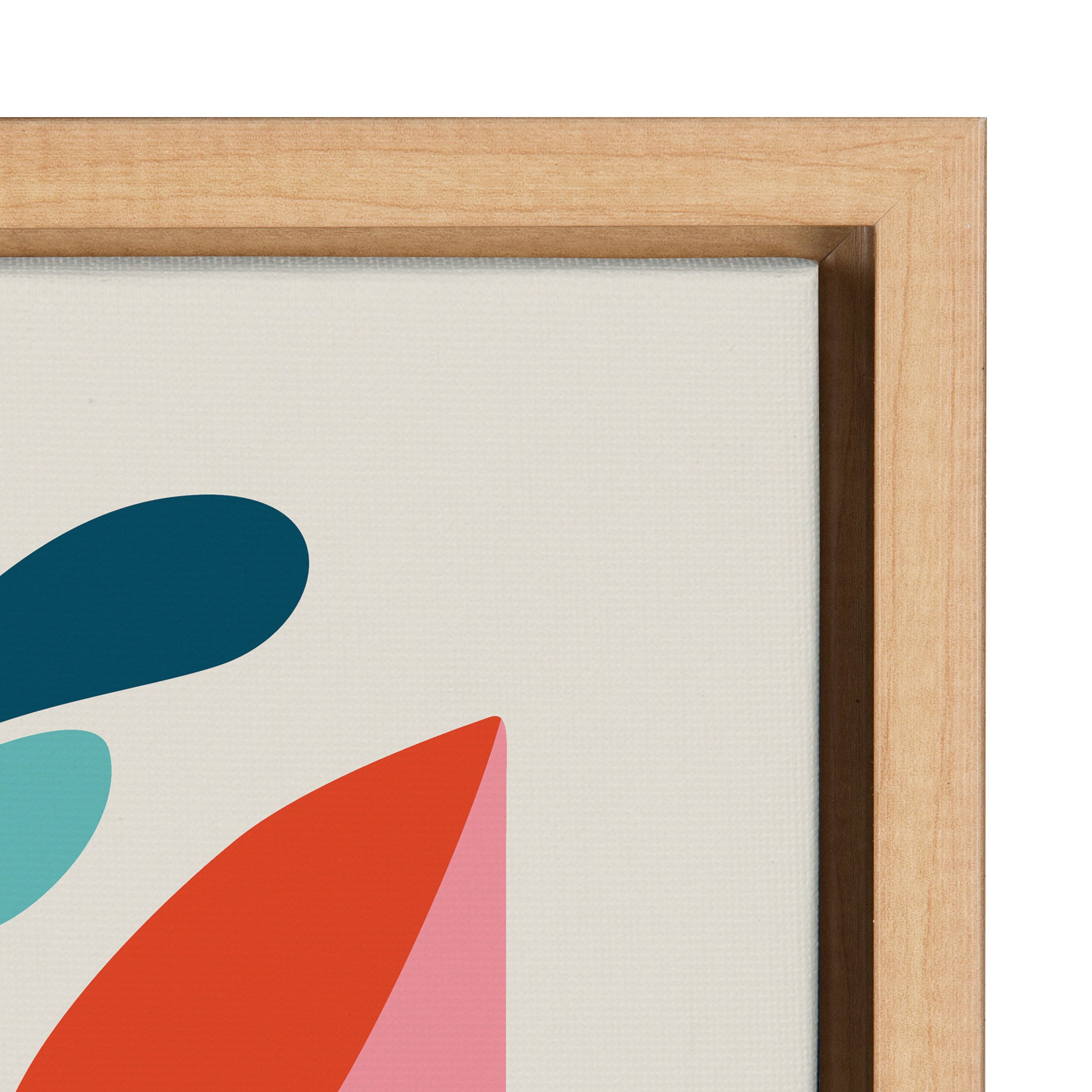 Sylvie Mid Century Modern Fox Framed Canvas by kateandlaurel - product image 3 for Resin Society