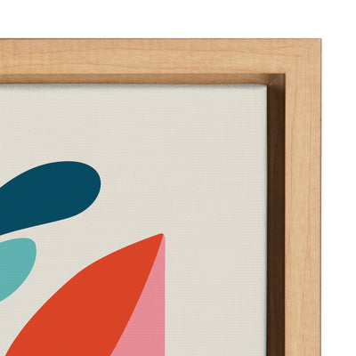 Sylvie Mid Century Modern Fox Framed Canvas by kateandlaurel - product image 3 for Resin Society