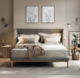 Sylvie Neutral Botanical 3 and 4 Soft White Framed Canvas by kateandlaurel - product image 9 for Resin Society