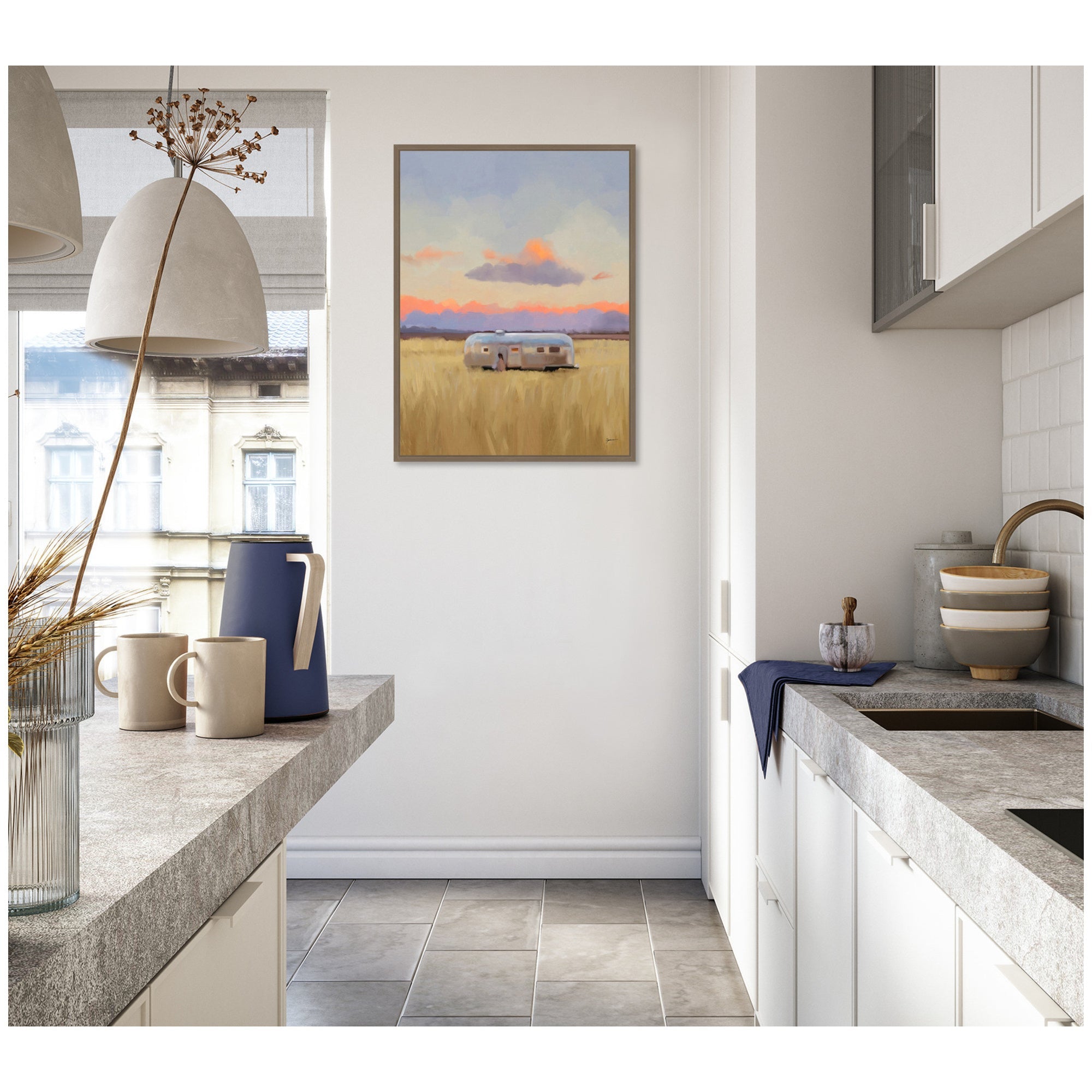 Solitude by Mary Sparrow Framed Canvas Wall Art Print
