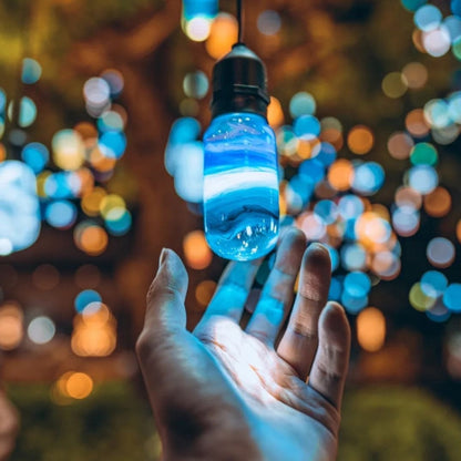 EP Light – Blue Decorative Resin LED Lamp