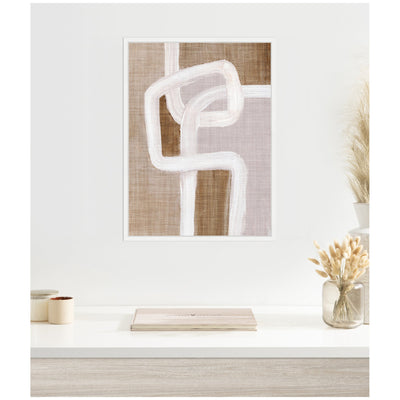 Sylvie Rhythmic Lines l Framed Canvas by Nikita Jariwala