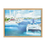 Blake Summer is for Sailing Framed Printed Glass by kateandlaurel - product image 13 for Resin Society