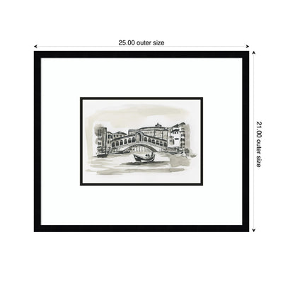 Postcard Venice by Teju Reval Framed Wall Art Print