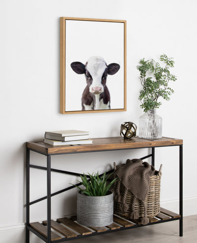 Sylvie Baby Cow Portrait Framed Canvas by Amy Peterson by kateandlaurel - product image 19 for Resin Society