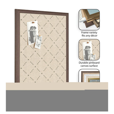 Pinboard Green Lattice Print