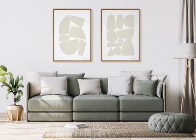 Sylvie Constructed I Neutral Framed Canvas