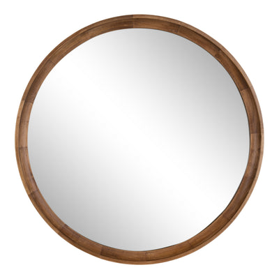 Hatherleigh Round Wood Wall Mirror