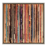 Sylvie Records Framed Canvas by Robert Cadloff of Bomobob