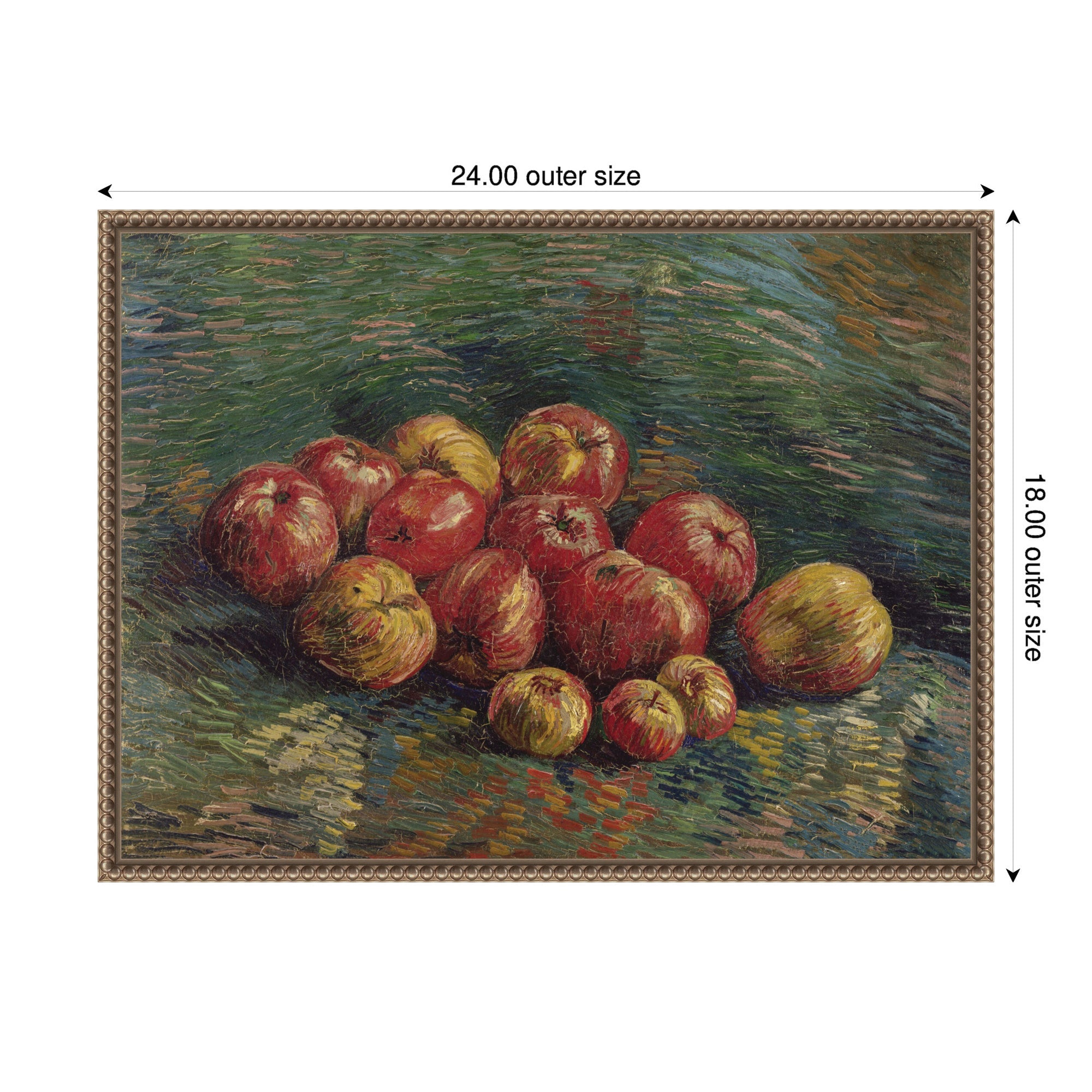 Apples 1887 Vincent van Gogh by Nostalgia Prints Framed Canvas Wall Art Print