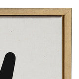 Sylvie Modern Botanical Neutral Abstract 1 Framed Canvas