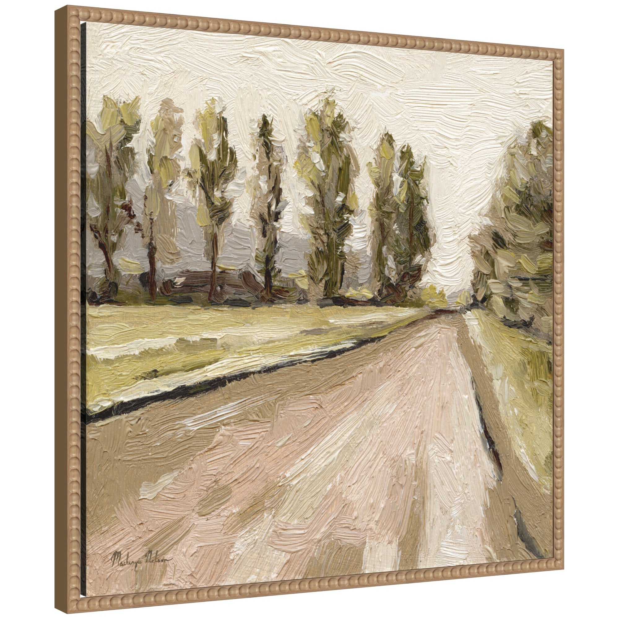 Framed canvas wall art print titled Petit View No 9 by Mackenzie Nelson showing an abstract or patterned design