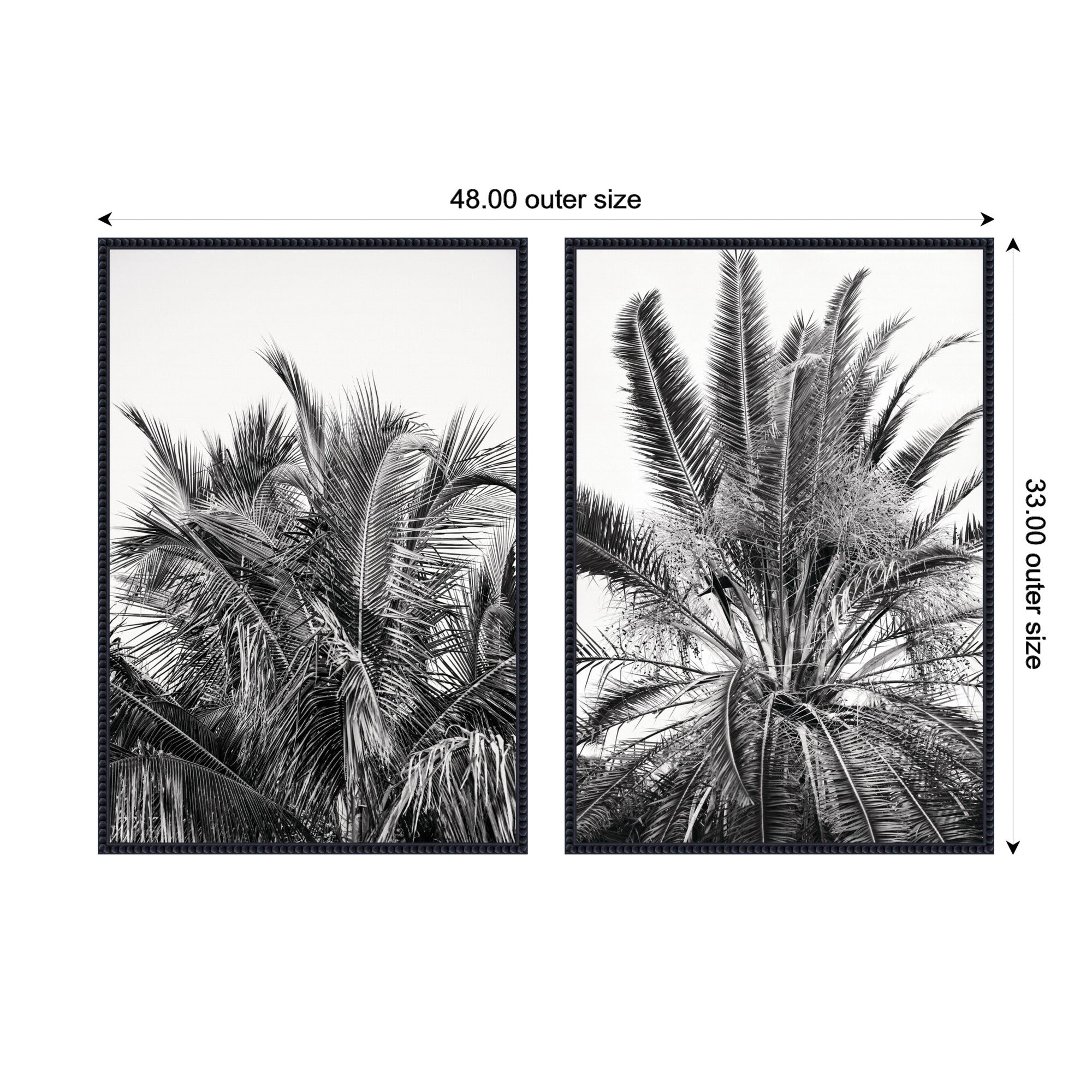 Palms No.
13 & No.15 2 Piece Framed Canvas Wall Art Set by Alicia Bock
