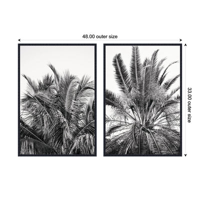 Palms No.
13 & No.15 2 Piece Framed Canvas Wall Art Set by Alicia Bock