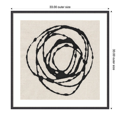 Framed Art Flowing Circle Abstract by The Creative Bunch Studio