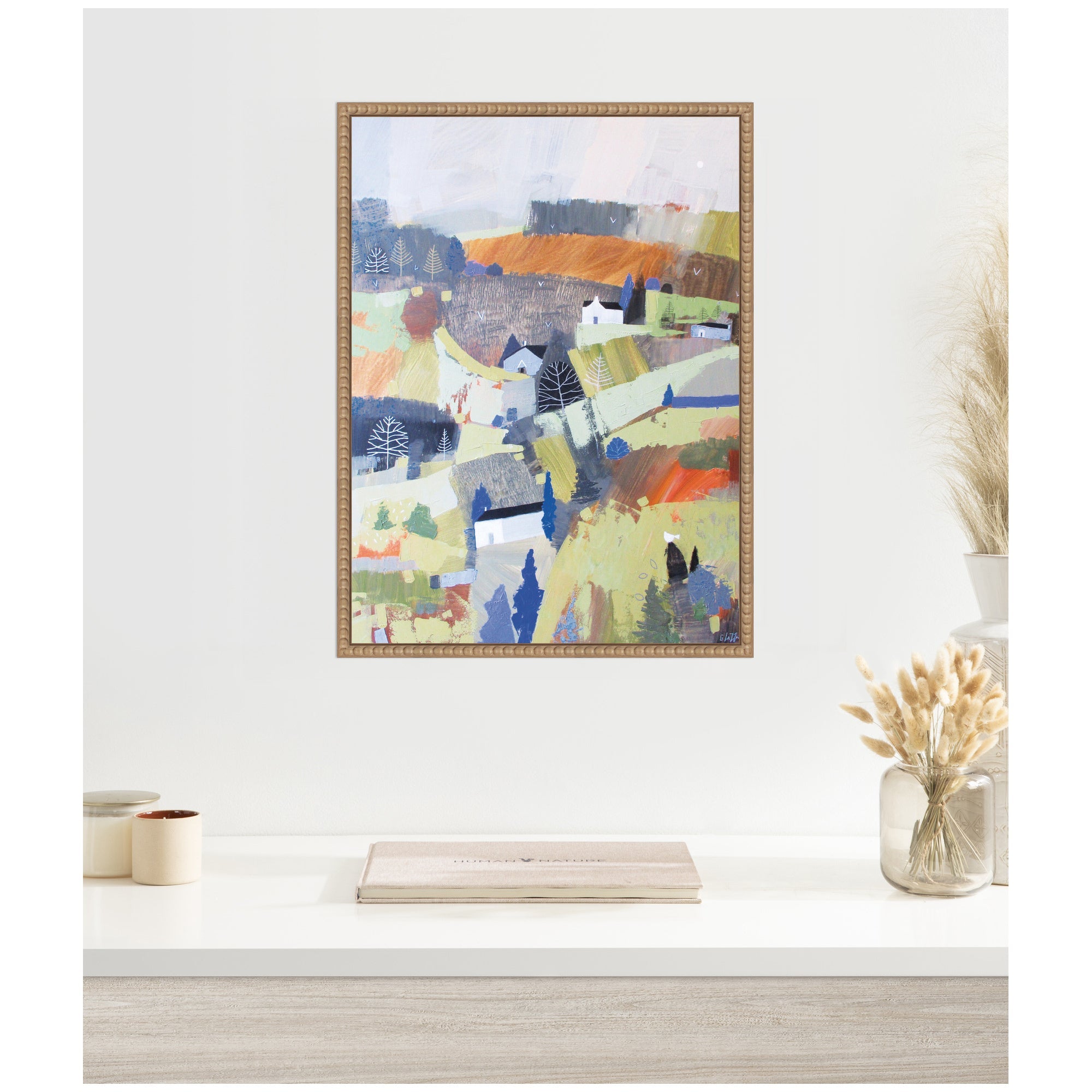 Sylvie Worlds View Framed Canvas by Giuliana Lazzerini