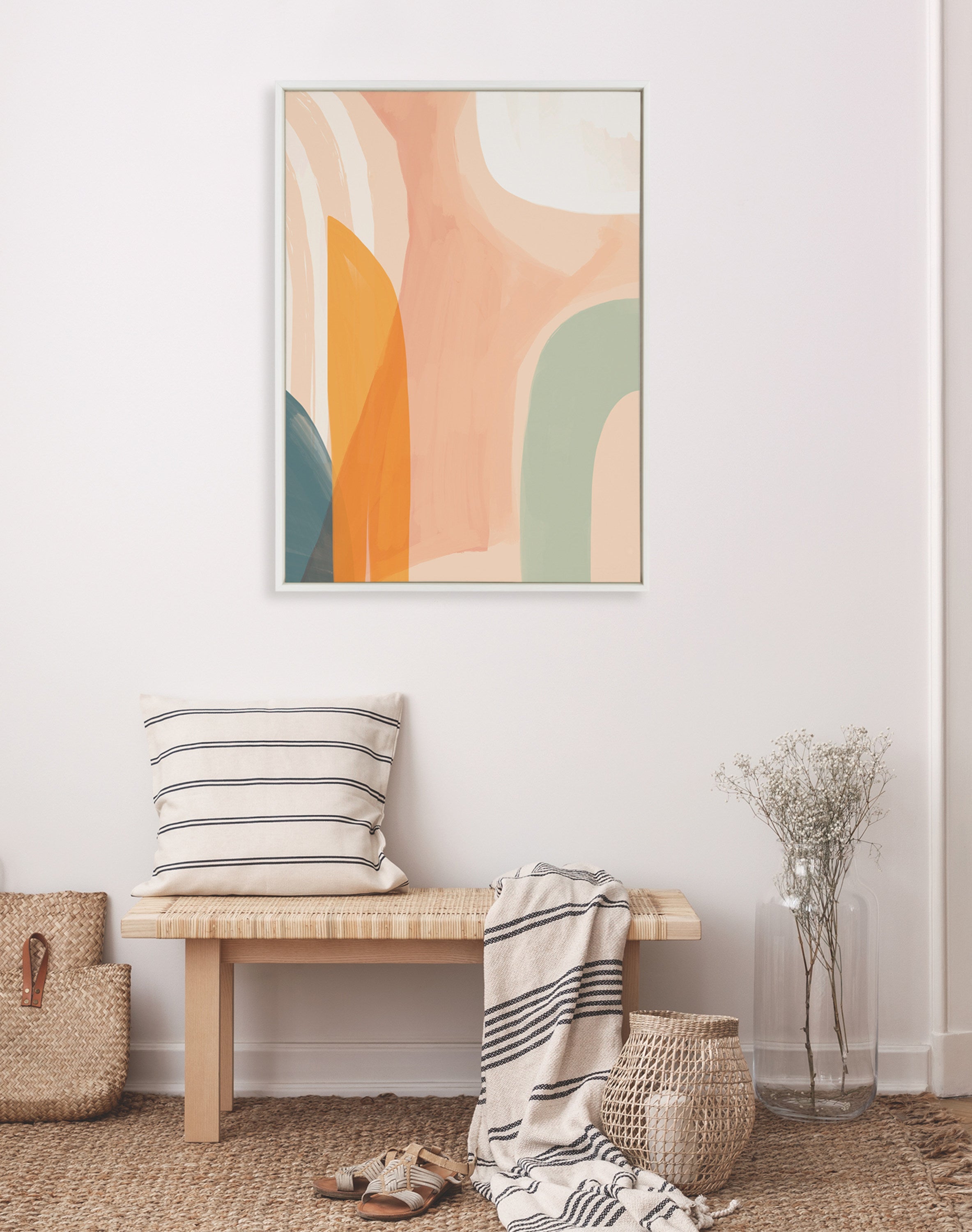 Sylvie Sunrise Over Marrakesh Framed Canvas