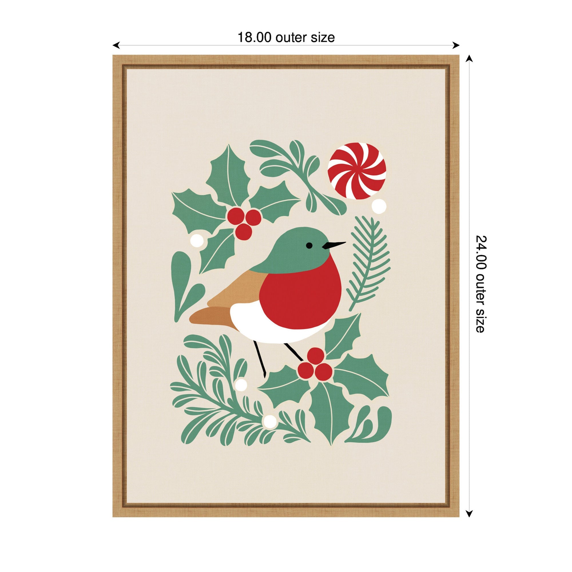 Sylvie Framed Canvas Christmas Icons Prima Set 1 by Dominique Vari