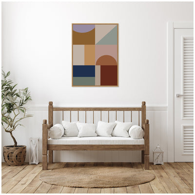 Modern Bohemian Pattern 2 by The Creative Bunch Studio Framed Canvas Wall Art Print