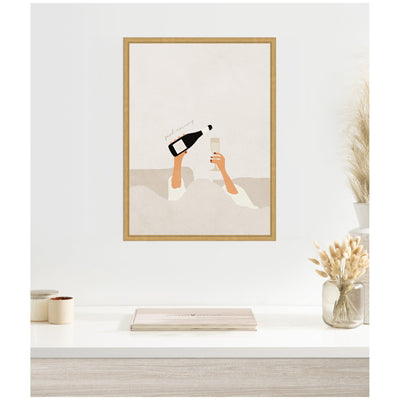 Sylvie Good Morning Art Print Framed Canvas by July Art Prints