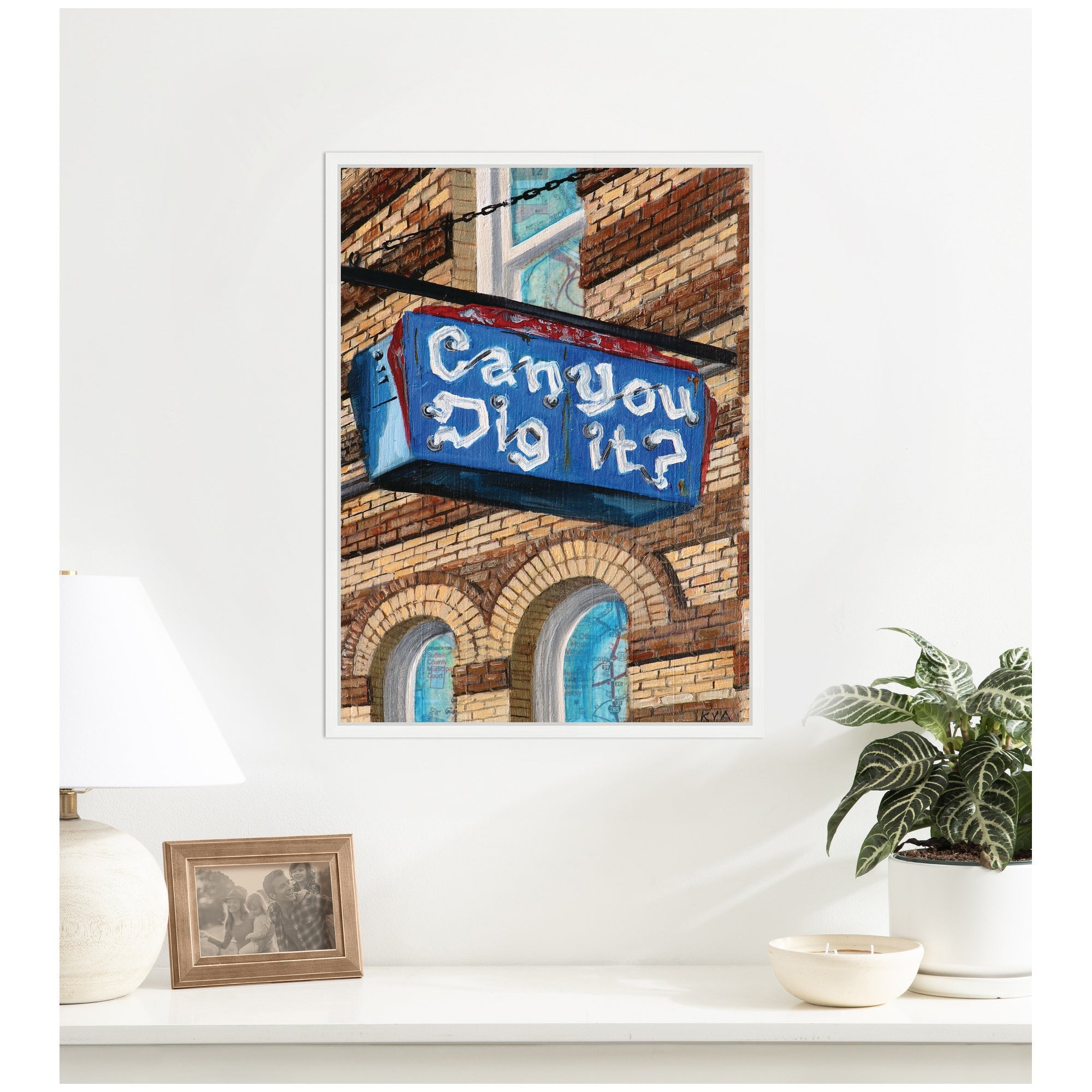 Can You Dig It by Krista V.
Allenstein Framed Canvas Wall Art Print