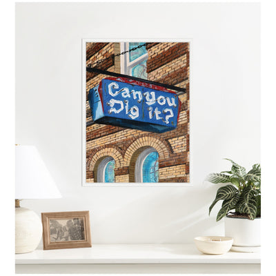 Can You Dig It by Krista V.
Allenstein Framed Canvas Wall Art Print