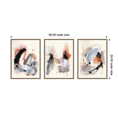 Sylvie Urban Wanderer 1, 3 and 4 Framed Canvas Art Set by Xizhou Xie