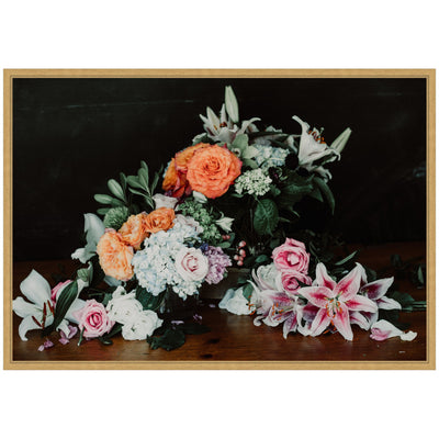 Sylvie Moody Bouquet Framed Canvas by Alicia Abla