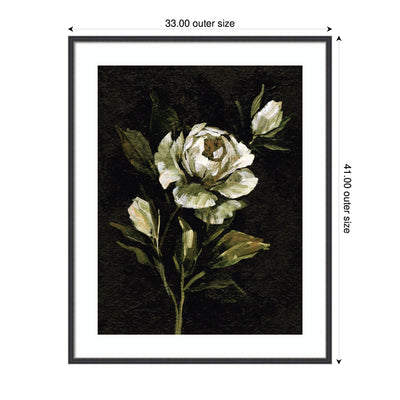 Framed Art Moody Floral 2 by Annie Quigley