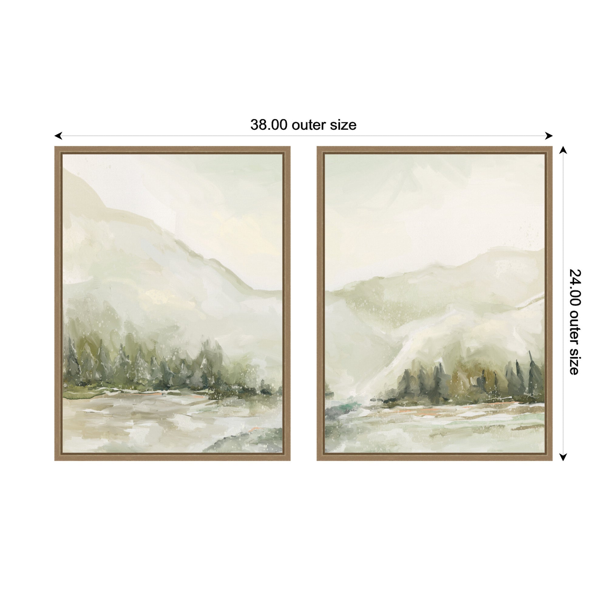 AQ Winter Landscape No.
6 2 Piece Framed Canvas Wall Art Set by Annie Quigley