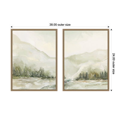 AQ Winter Landscape No.
6 2 Piece Framed Canvas Wall Art Set by Annie Quigley