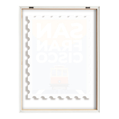 Blake Stamp San Fran Framed Printed Glass by Rocket Jack by kateandlaurel - product image 4 for Resin Society